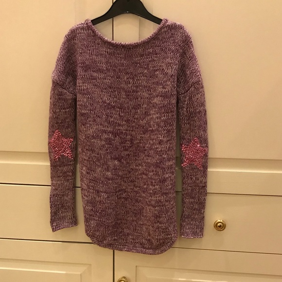 Design History Girls Purple High-Low Sweater S - Picture 4 of 4